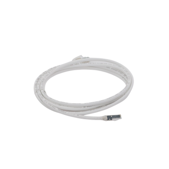 Patch Cord Z-MAX Cat6A S/FTP, CM/LS0H, 10ft, Color Blanco, Versión Bulk (Sin Empaque Individual)