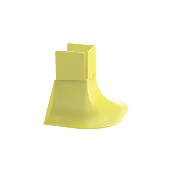 Accesorio Para Control de Radio de Curvatura, Para Bajadas de Cable con Canaletas FiberRunner 2x2, Color Amarillo