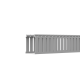 Canaleta Ranurada de PVC con Tapa, Tipo F, 108 mm de Ancho, 79.2 mm de Alto y 2 m de Largo, Color Gris