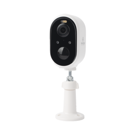 Cámara IP de batería gran angular 3MP | WiFi | Audio de 2 vías | Batería recargable 5200mAh | IP65 |Exterior con protección|  Estadísticas de energía | Detección de humanos | Incluye Panel Solar 