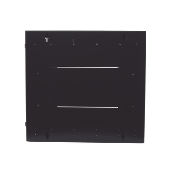 Gabinete PanZone de Montaje en Pared, de 19in, Puerta con Ventana de Seguridad, 12 UR, 762mm de Profundidad, Color Negro