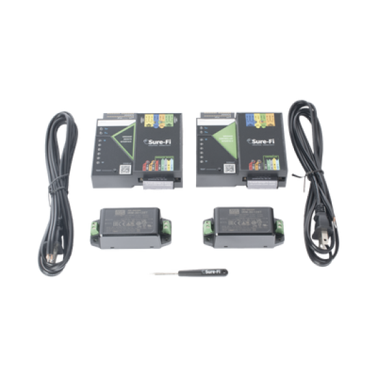 Convertidor de lectora para control de acceso (cableado a inalámbrico) / 1 Wiegand / 2 Relevadores / 2 Entradas / Atraviesa hasta 1.6 KM En Construcción o Material