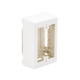 Caja de Pared Superficial, uso Universal con Placas de Pared, Con Cinta Adhesiva, Color Blanco Mate