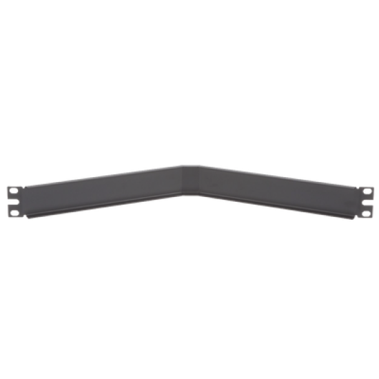 Tapa Ciega Para Rack Estándar de 19in, Angulado, de Acero, 1UR, Color Negro
