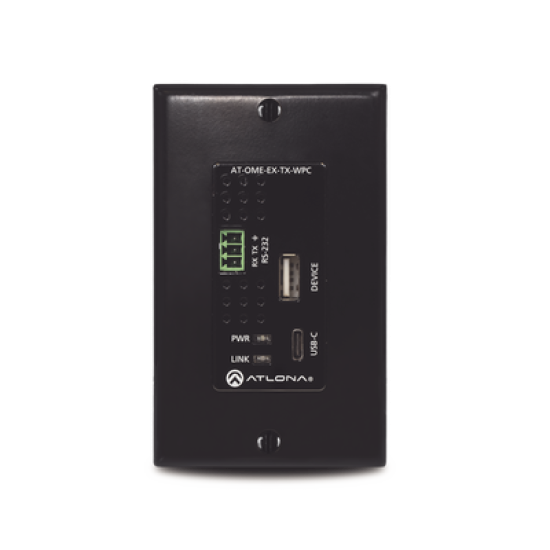 OMEGA Transmisor de placa de pared para USB-C
