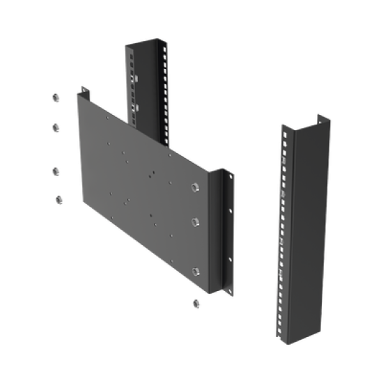 Montaje para Monitor VESA 75x75 hasta 200x200. Compatible con rack 19