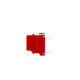 Conector Jack Estilo 110 (de Impacto), Tipo Keystone, Categoría 6, de 8 posiciones y 8 cables, Color Rojo