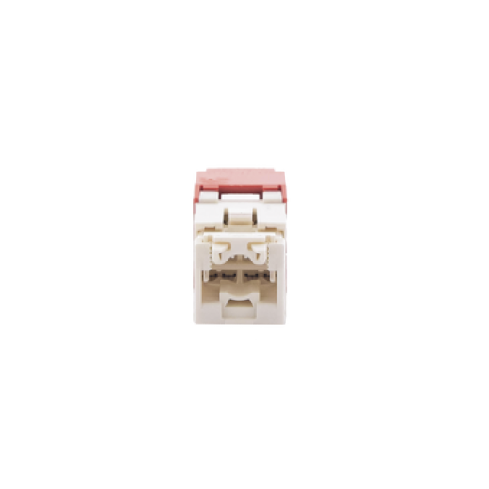 Conector Jack RJ45 Estilo TG, Mini-Com, Categoría 6, de 8 posiciones y 8 cables, Color Rojo