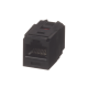 Módulo Acoplador RJ45 a RJ45, Mini-Com, Categoría 6, Color Negro