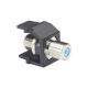Módulo Acoplador Coaxial Tipo F, Keystone, de 75 Ohms, 3.0 GHz, Color Negro