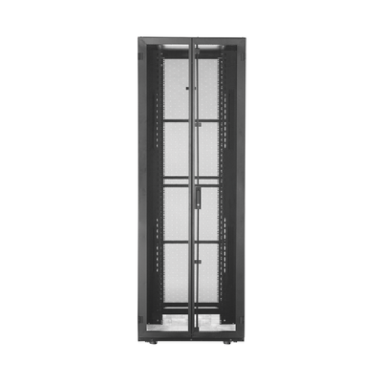 Gabinete FlexFusion™ XGL (Light) para Centros de Datos, 42 UR, 800 mm de Ancho, 1200 mm de Profundidad, Fabricado en Acero, Color Negro