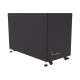 Gabinete Profesional para Telecomunicaciones de 45UR, 1200 mm Profundidad, Incluye 2 Organizadores Verticales de 45 Unidades de Rack, Se envía el Gabinete Armado.