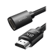 Cable de extensión HDMI 8K / 1 Metro / Macho a Hembra / HDMI 2.1 / 8K@60Hz / Núcleo de Cobre Puro 28AWG / Soporta la Conexión de hasta 3 Metros de largo en HDMI 2.1 