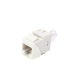 Jack UltraMAX Cat6A, UTP, Tipo Keystone, Color Blanco, Punch Down