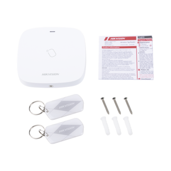 (AX HUB) Lector de Tag Inalámbrico para Panel de Alarma HIKVISION / Exterior IP65 / Permite Armar y Desarmar