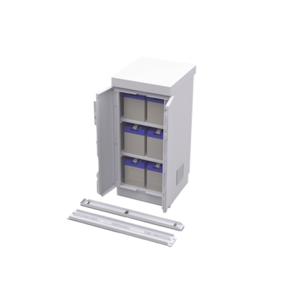 Gabinete de Seguridad de Lámina Galvanizada  para Almacenamiento de Baterías (Hasta 6 baterías PL110D12).