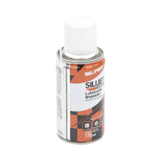 Limpiador lubricante en aerosol dieléctrico,  protege mecanismos, circuitos, sensores, ventiladores, 170 ml.