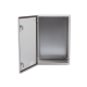 Gabinete de Acero IP66 Uso en Intemperie (400 x 600 x 250 mm) con Placa Trasera Interior Metálica y Compuerta Inferior Atornillable (Incluye Chapa y Llave T).