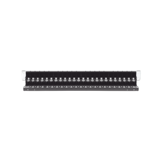 Patch Panel Z-MAX de 24 puertos, Blindado, Precargado con Jacks Categoria 6A, Plano, 1UR