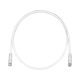 Cable de Parcheo TX6, UTP Cat6, 24 AWG, CM, Color Blanco Mate, 30ft
