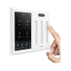 Control touch desde su pantalla en pared, compatible con 3 cargas para controlar iluminacion.