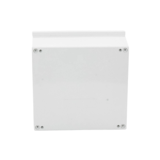 Gabinete de Poliéster IP65 Uso en Intemperie (400 x 400 x 200 mm) con Placa Trasera Interior de Plástico (Incluye Chapa y Llave).