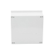 Gabinete de Poliéster IP65 Uso en Intemperie (400 x 400 x 200 mm) con Placa Trasera Interior de Plástico (Incluye Chapa y Llave).