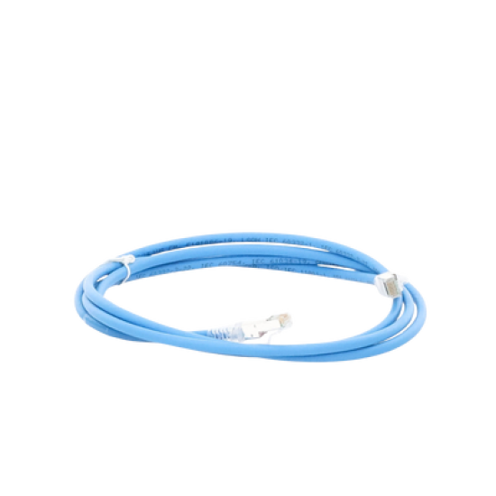 Patch Cord Z-MAX Cat6A S/FTP, CM/LS0H, 7ft, Color Azul, Versión Bulk (Sin Empaque Individual)