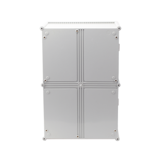 Gabinete Plástico para Exterior (IP65) de 560 X 380 x 265 mm Cierre por broche. 