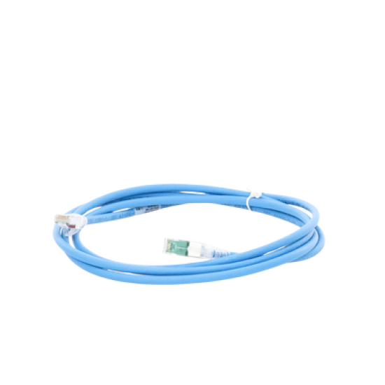 Patch Cord Z-MAX Cat6A S/FTP, CM/LS0H, 7ft, Color Azul, Versión Bulk (Sin Empaque Individual)