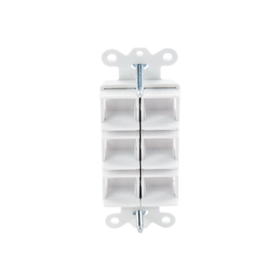 Caja de pared para contactos varios, 6 mini espacios.