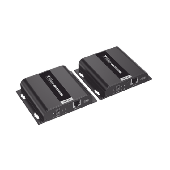 Kit Extensor HDMI para distancias de 120 metros / Resolución 4K @ 30Hz / Cat 6 / Soporta conexión Uno a Uno y Uno a Muchos / Soporta hasta 253 Rx / Baja Latencia / Uso 24/7 / Soporta HDbitT / Compatible con Switch Gigabit