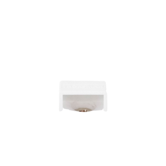 Tapa final color blanco de PVC auto extinguible,  para canaletas TMK1020, TMK1020SD, TMK1020CD (5190-02001) 
