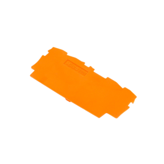 Placa final e intermedia; espesor 0,8 mm; naranja