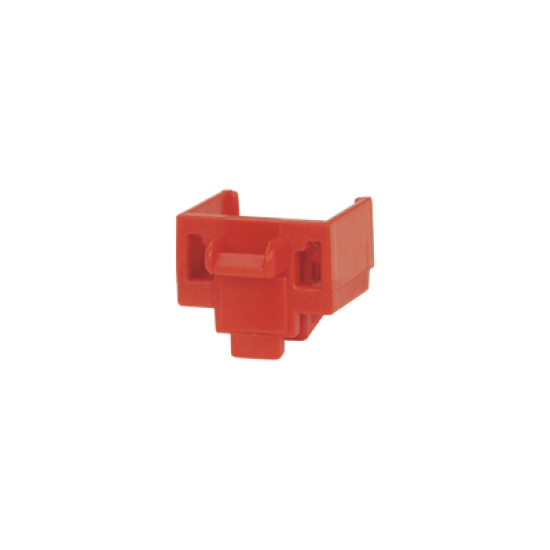 Kit de 10 Dispositivos para Bloquear Puertos Jack RJ45, Color Rojo, Incluye Llave de Extracción