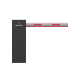 Barrera Vehicular DERECHA / Brazo Iluminado Rojo/Verde de 4 mts Incluido  / 3 Seg para Apertura / Cierre Automático con Tiempo Configurable / 2,500,000 MCBF / Compatible con Cualquier Control de Acceso