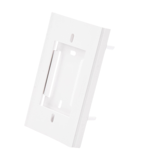 Soporte y tapa universal color blanco de PVC auto extinguible, para canaleta TEK100 (5595-10001)
