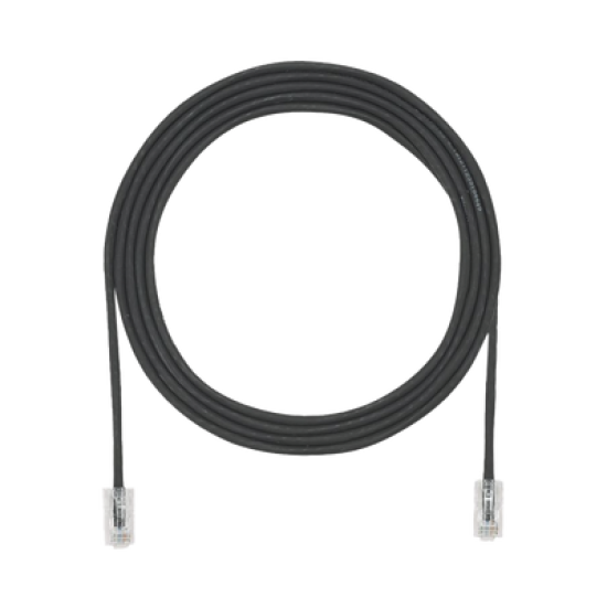 Cable de Parcheo UTP Cat6A, CM/LSZH, Diámetro Reducido (28AWG), Color Negro, 10ft