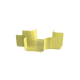 Accesorio de 4 Vías Horizontal, Con Ángulos a 90º, Para Canaletas FiberRunner™ 6X4, Color Amarillo