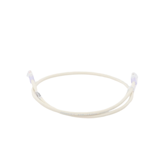 Cable de parcheo UTP Categoría 6, con plug modular en cada extremo - 1 m. - Blanco mate