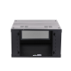 Gabinete de Pared con Puerta de Cristal Templado, 635 mm de Profundidad, 6U Rack de 19'', Acero Reforzado