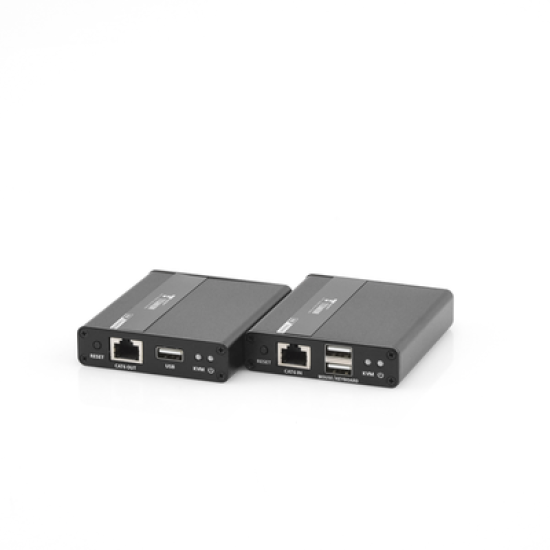 Kit extensor KVM (HDMI y USB) | 40m 4k@30Hz 40m | 1080P@60Hz | Cat 6, 6a y 7 | CERO LATENCIA | HDR | Salida Loop | Uso 24/7 | Salida de audio de 3.5mm | Transmite el Video y Controla tu DVR vía USB a distancia.