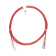 Cable de Parcheo Slim UTP Cat6 - 1.5 m Rojo Diámetro Reducido (28 AWG)