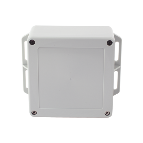 Gabinete Plástico Gris para Exterior (IP65) de 120 x 120 x 60 mm Cierre por Tornillos. 