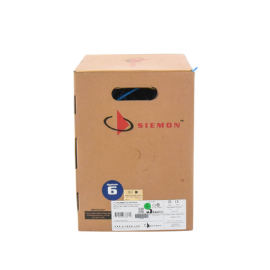 Bobina de Cable UTP Reelex, de 4 pares, Alto Desempeño Cat6, PVC (CM), Color Azul, 23 AWG, 305m