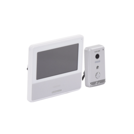 KIT DE VIDEOPORTERO IP COLOR NEGRO / Apertura con app / Súper elegante / Monitor WIFI / soporta 4 monitores y 2 frentes de calle/ Alimentacion 110vca