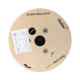 Carrete de 1 km de Fibra Óptica Aérea Mini Figura 8 G.657A2 tipo Drop, Monomodo de 2 Hilos (bifibra), Diseñada para Fusionarse, Color Negro, Span 80, (No Soporta Conectores Mecánicos)