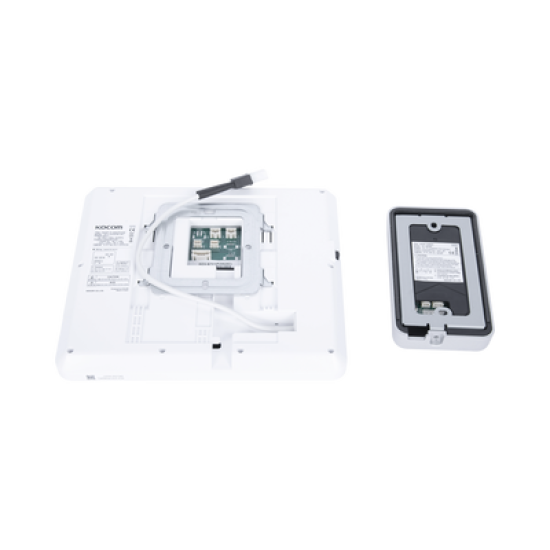 KIT DE VIDEOPORTERO IP COLOR BLANCO / Apertura con app / Súper elegante / Monitor WIFI / soporta 4 monitores y 2 frentes de calle / Alimentacion 110vca