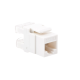 Módulo Jack Keystone Cat5e con terminación en ángulo 180 º  Color Blanco