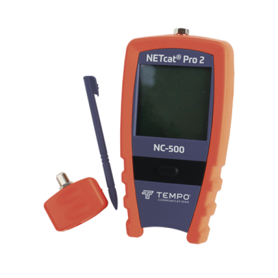 Probador Profesional para cable UTP, STP y Cable Coaxial (NETcat® Pro2) con Pantalla táctil retroiluminada